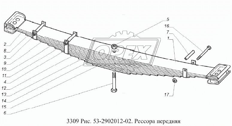 Рессора передняя